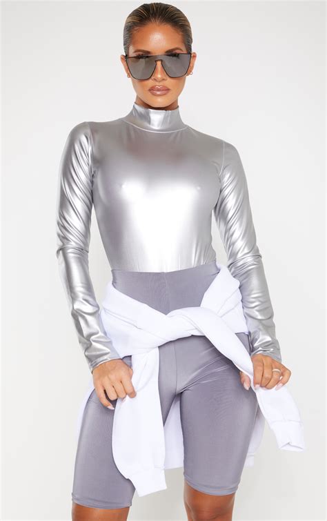 metallic fabric bodysuits|metallic bodysuit women.